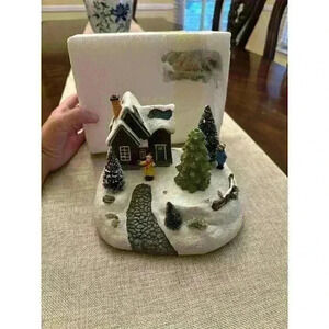 Kringle Express LED‎ Christmas Village with Flying Sleigh